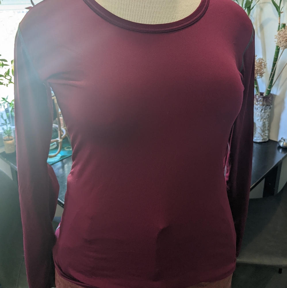 Large magenta lightweight base layer